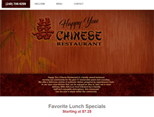 Tablet Screenshot of happyyouchinese.com